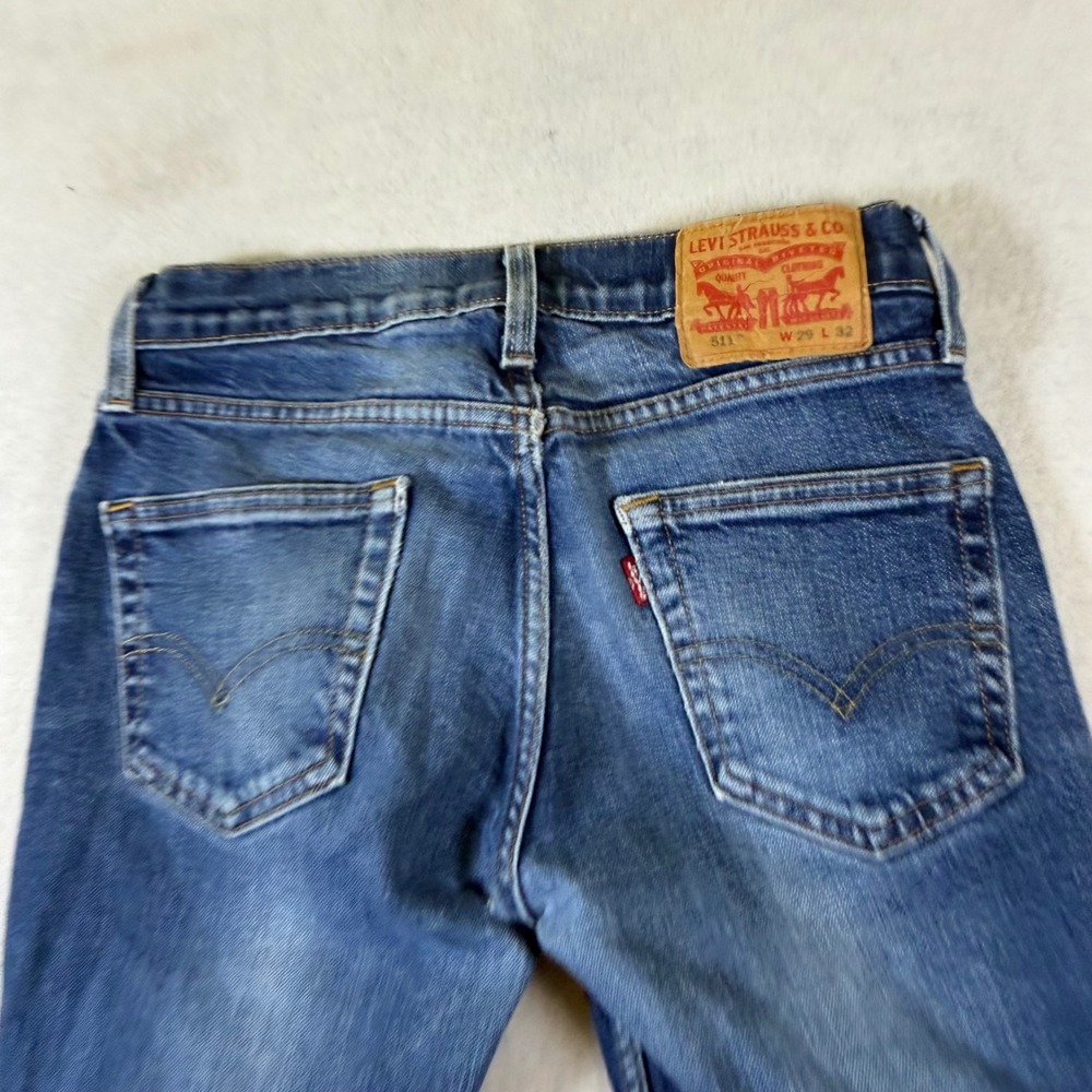 Levi's 511 Slim Fit Jeans Mens 29x32 Medium Wash‎ Blue Denim Pants 04511-1907